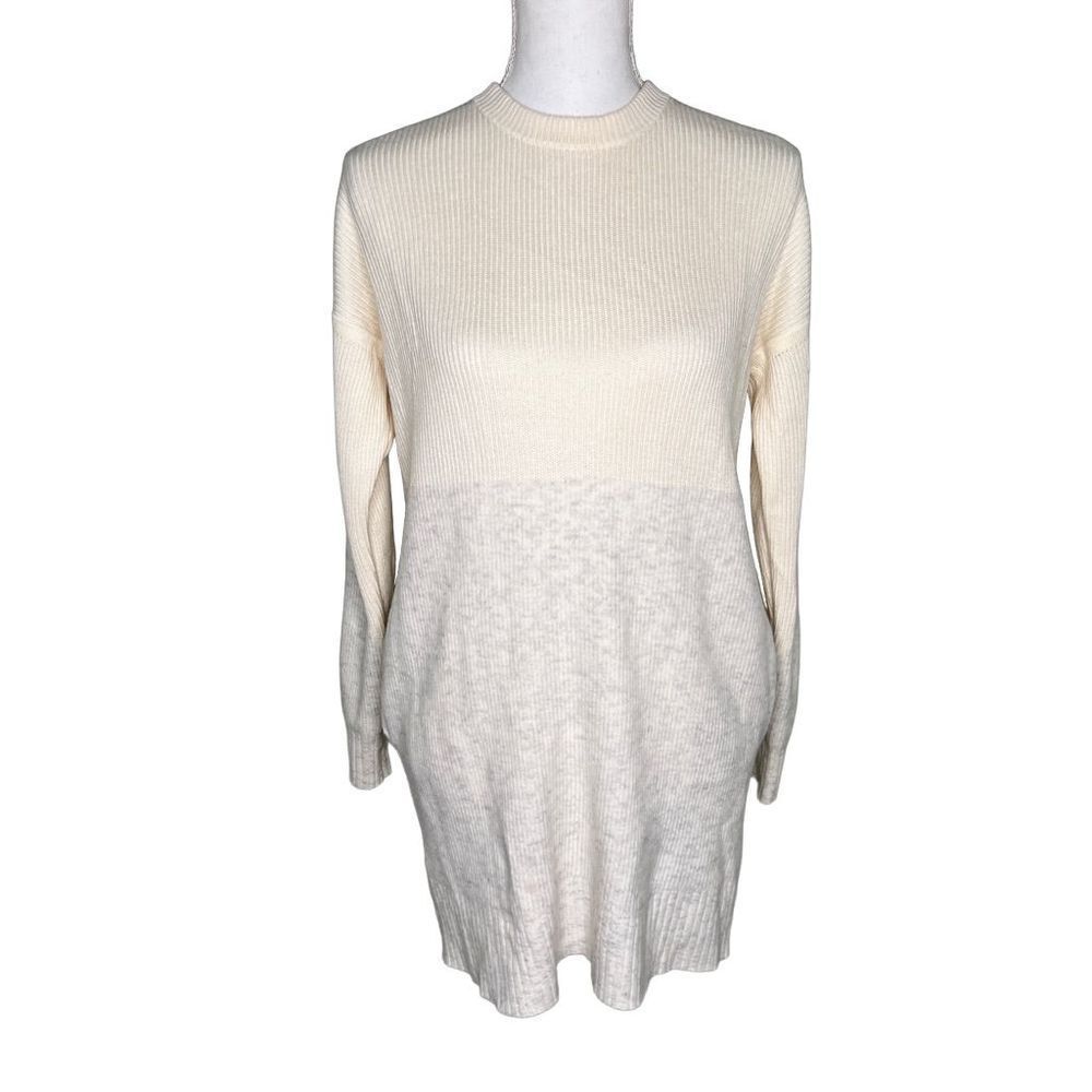 Lululemon Restful Intention sweater in cream and gray